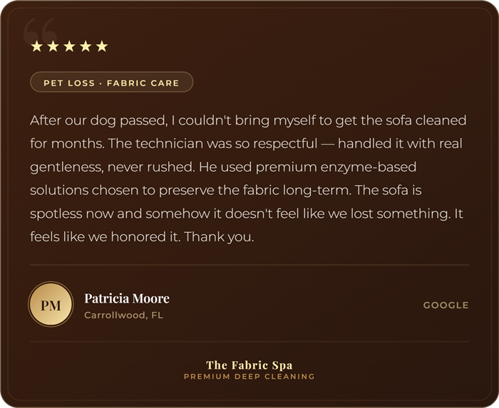 Five-star review from Patricia Moore